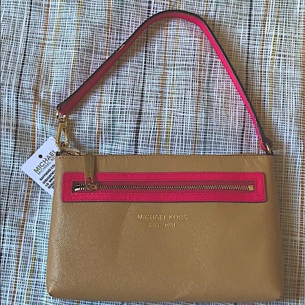 Trendy Michael Kors Color Block LG Wristlet